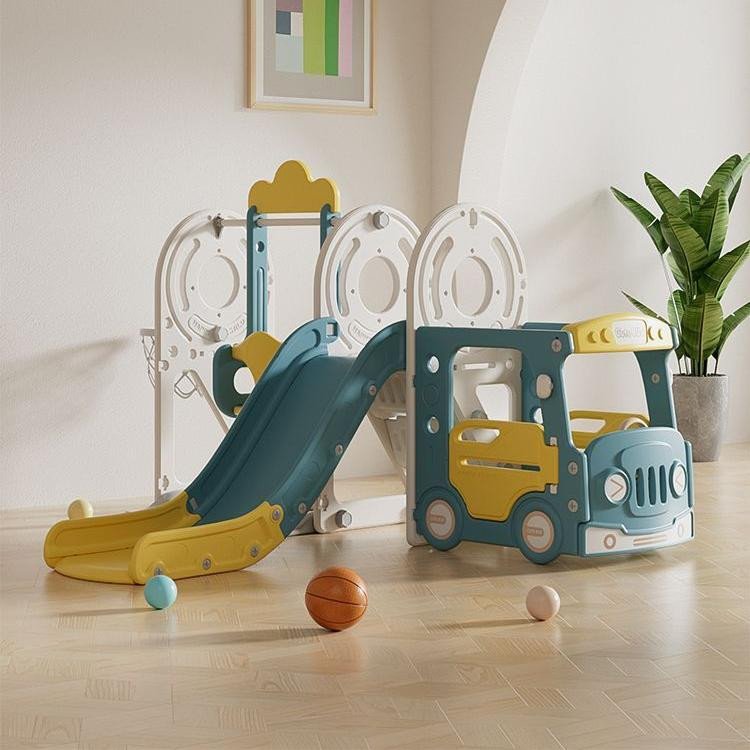 

Игровой комплекс UNIX kids Bus с горкой и качелями Yellow