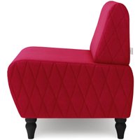 Интерьерное кресло MONOFIX Буно кресло (велюр/красный №36)