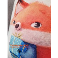 Декоративная подушка Matex Fluffy. Рыжик и подарок 61-663 (белый/синий/лососевый)