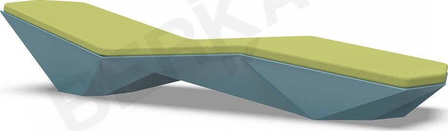 

Шезлонг Berkano Quaro с подушками (бирюзовый/зеленый)