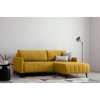 Угловой диван Divan Маркфул Velvet Yellow 134902 (желтый)