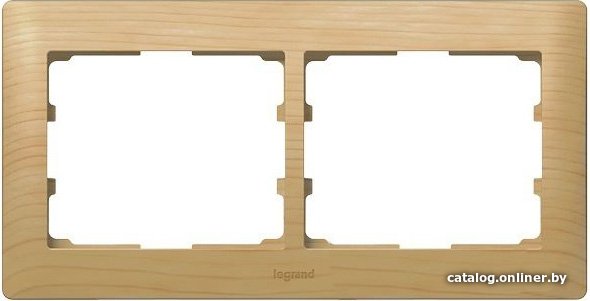 Рамка Legrand Galea Life 2 поста (горизонтальная, клен)