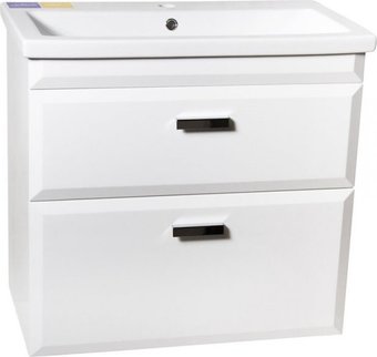 Style Line Тумба под умывальник Лотос 80 (подвесная, для квадратной раковины, белый)