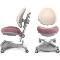 Детское ортопедическое кресло CooBee 138 с чехлом (пудровый розовый)