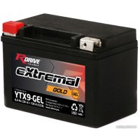 Мотоциклетный аккумулятор RDrive eXtremal Gold YTX9-GEL (8 А·ч)