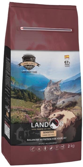 

Сухой корм для кошек Landor Sensitive Cat Lamb with Rice 10 кг