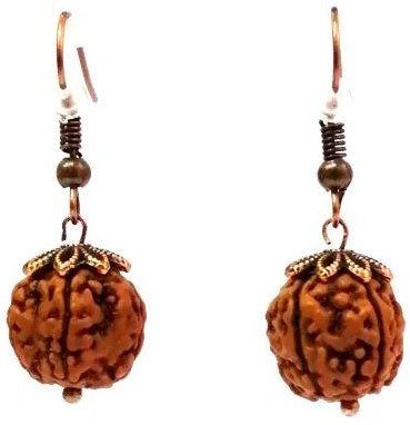 

Серьги Handmade ИП Егорова Рудракша 12мм цвет медь