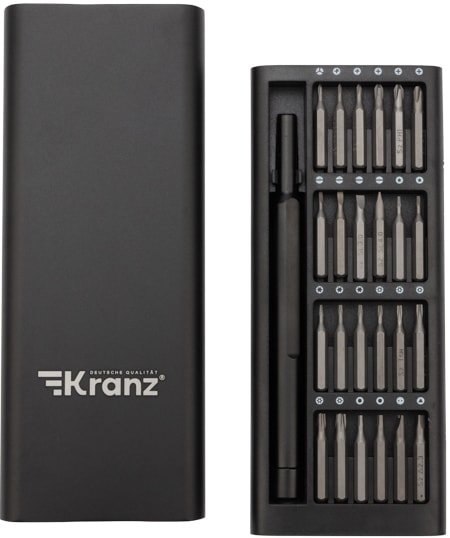 

Набор отвертка с битами Kranz KR-12-4753 (25 предметов)