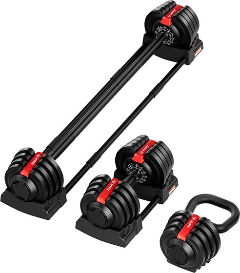 

Набор гантелей с грифом для штанги HYFIT ШГГ 18кг