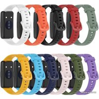 Ремешок Rumi силиконовый для Huawei Band 7 (белый)