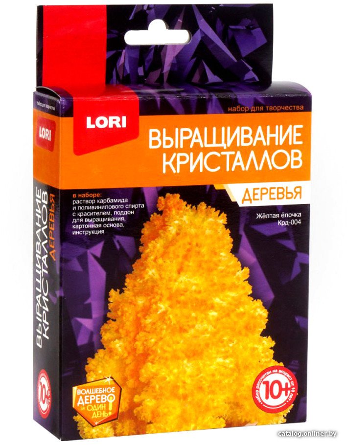 Набор для опытов Lori Деревья. Желтая елочка Крд-004