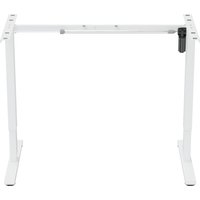 Стол с регулировкой высоты ErgoSmart Wooden Electric Desk Prime 1200х600х27 мм (прямой край, дуб натуральный/белый) в Витебске