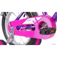 Детский велосипед Novatrack Vector 14 2020 143VECTOR.LC20 (фиолетовый/розовый)