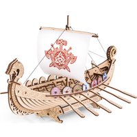 Сборная модель Eco-Wood-Art Корабль Драккар