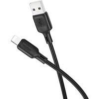 Кабель Borofone BX113 USB Type-A - Lightning (2 м, черный)