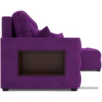 Угловой диван Мебель-АРС Мадрид правый (фиолетовый)