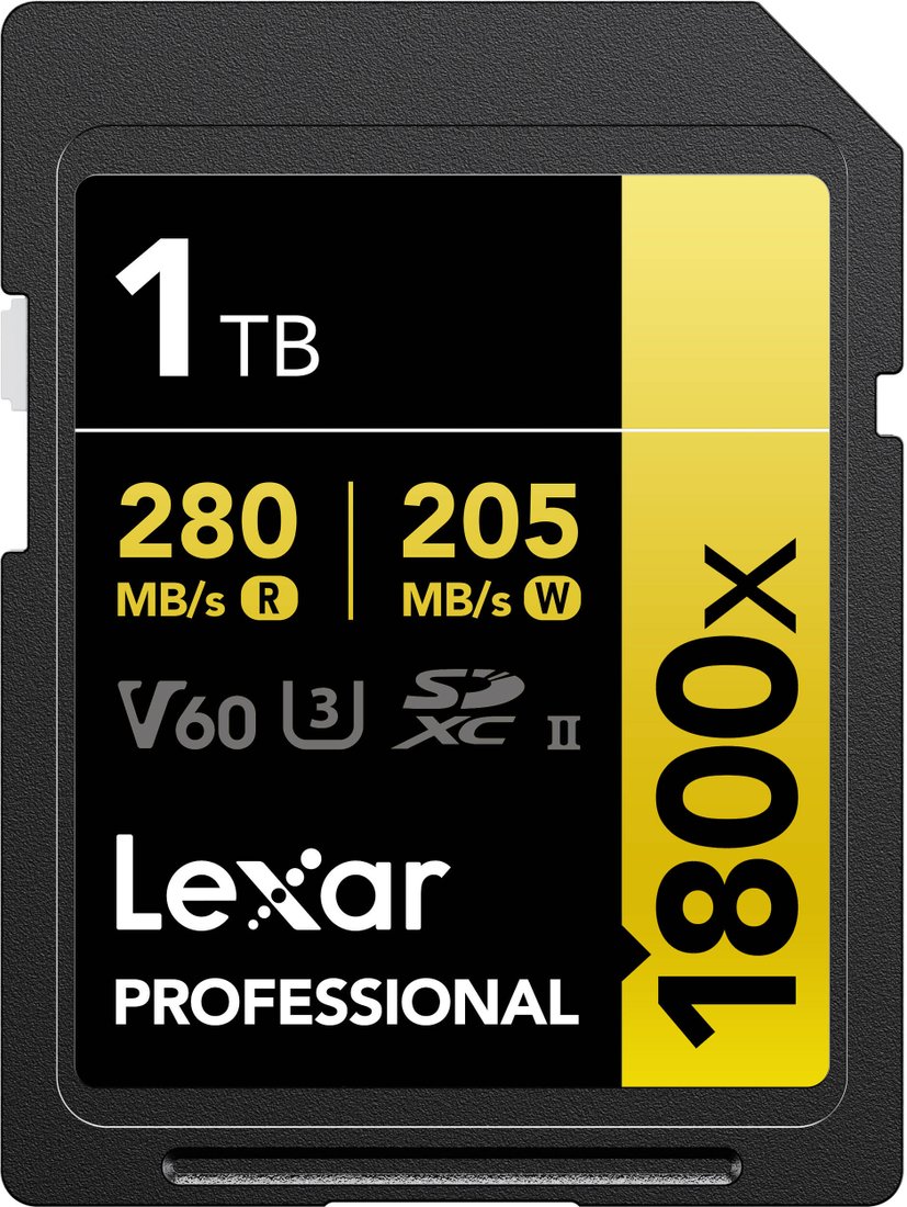 

Карта памяти Lexar Professional 1800x SDXC LSD1800001T-BNNNG 1TB
