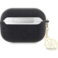 Чехол CG Mobile Guess Glitter Flakes Metal Logo with Charm для AirPods Pro 2 GUAP2GLGSHK (черный)