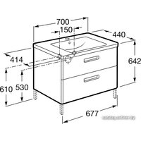 Умывальник Roca The Gap 70x44 (85571157*)