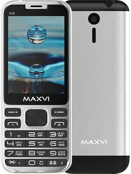 

Телефон Maxvi X10 (серебристый)