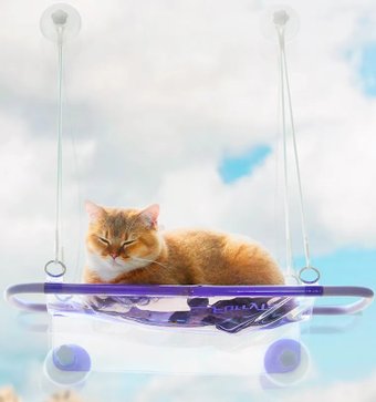 Гамак Furrytail Furrytail Pet Window Perch DCZ (фиолетовый)
