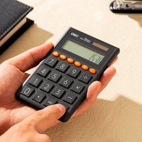 Калькулятор Deli EM130 (серый)