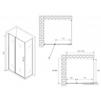 Душевой уголок Abber Sonnenstrand AG04130S-S85