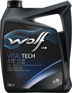 Трансмиссионное масло Wolf VitalTech ATF DIII 5л
