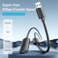 Кабель Vention CBMBL USB Type-A (10 м, черный)
