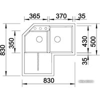 Кухонная мойка Blanco Metra 9 E (белый) [515568]