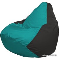 Кресло-мешок Flagman Груша Макси Г2.1-283 (черный/бирюзовый)