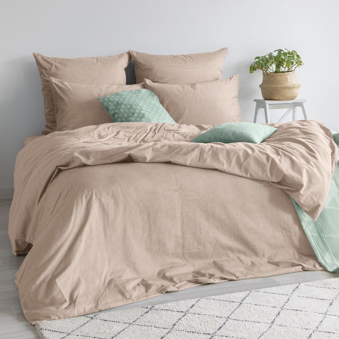 

Семейный комплект постельного белья Verossa Melange Семейный 50x70/70x70 775870 (Praline)