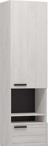 Шкаф распашной Глазов МЦН 1 Oslo (Бетон Пайн светлый/Черный)