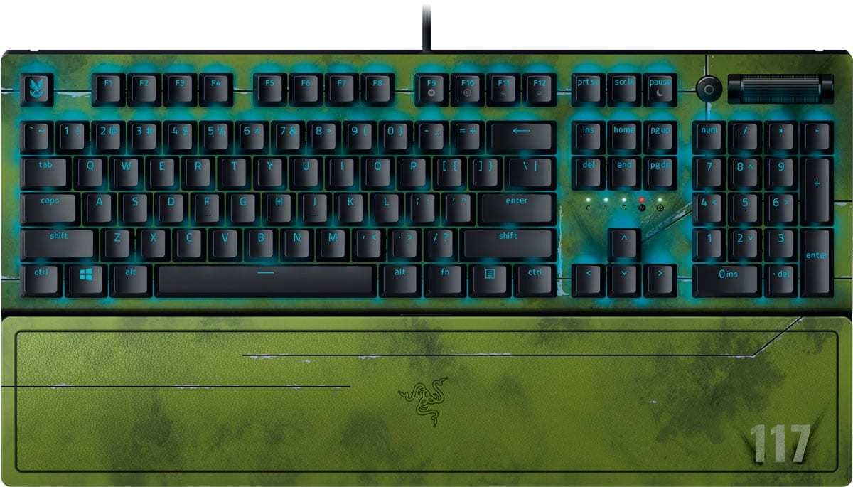 

Клавиатура Razer BlackWidow V3 Green Switch Halo Infinite Edition (нет кириллицы)