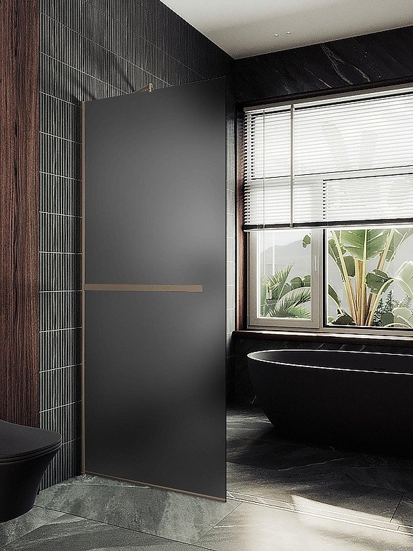 

Душевая стенка MaybahGlass 79x195 MGD-730-2у (графитовое матовое стекло/бронза)