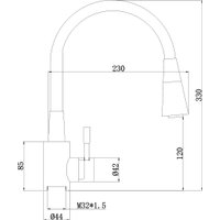 Смеситель Антей 572571 (белый)