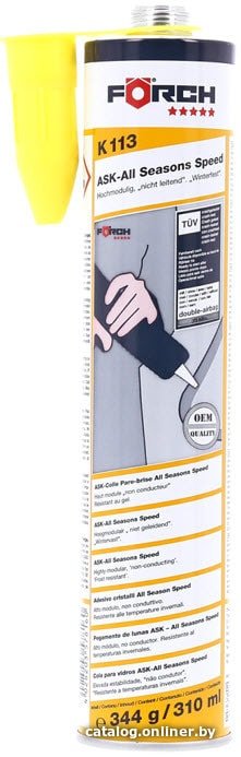 

FORCH Клей для вклейки стекол быстрый K113 310мл 66006400