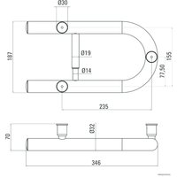 Держатель для туалетной бумаги Deante Vital NIV 041F (полированная сталь)