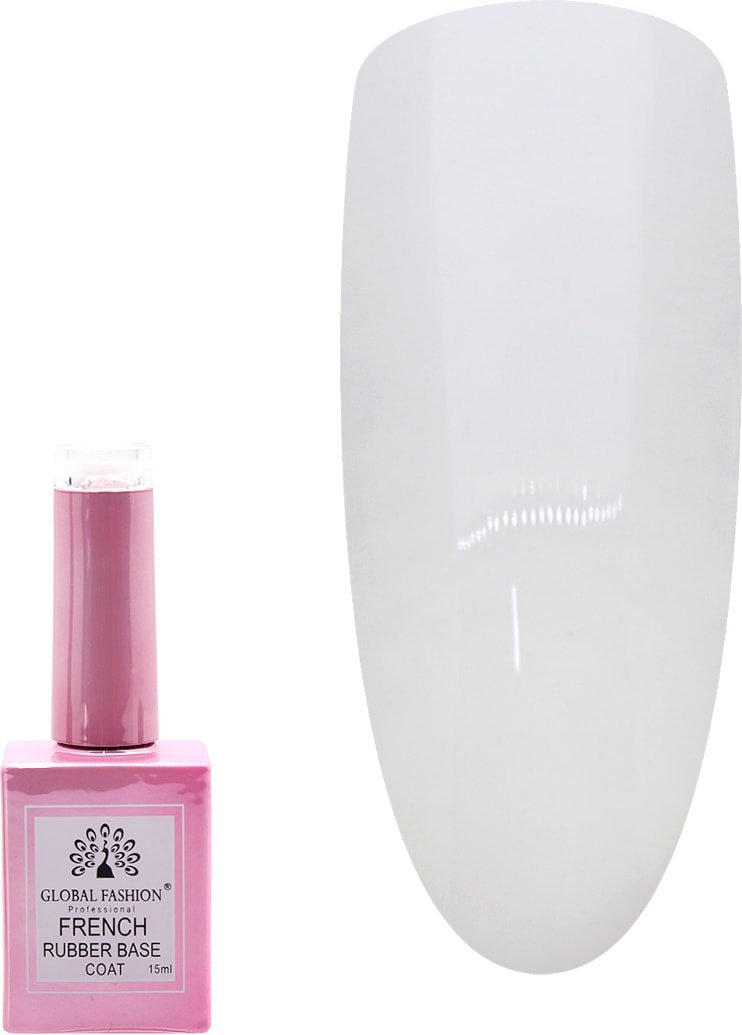 

Основа Global Fashion Rubber Base Coat French молочная 15 мл