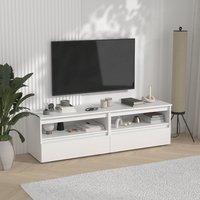 Тумба Кортекс-мебель Бари ТВ 160 2ш-2 (белый/белый/белый)