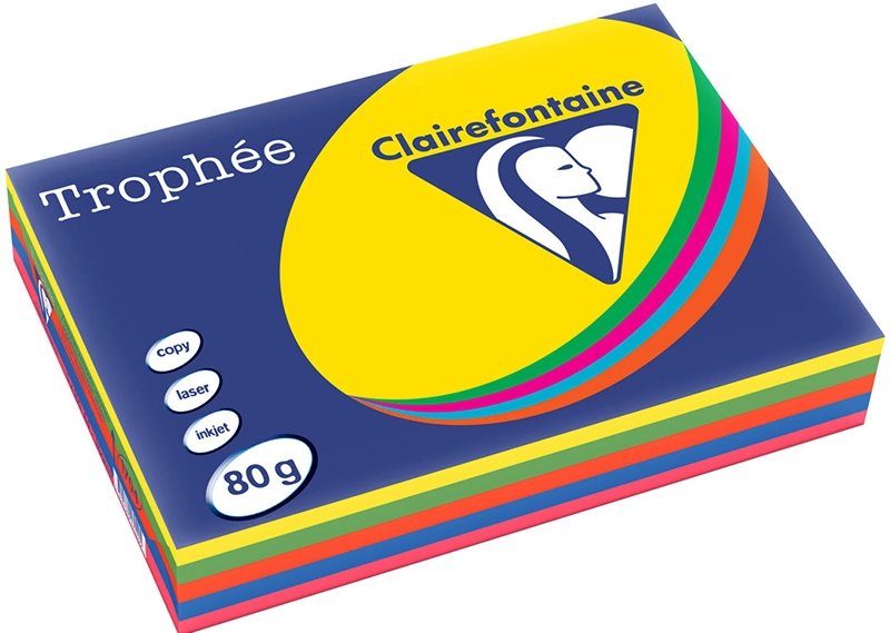 

Офисная бумага Clairefontaine Trophee интенсив A4 80г/кв.м 500 л (ассорти)