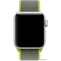 Ремешок Apple из плетеного нейлона 38 мм (желтый неон) MQW32