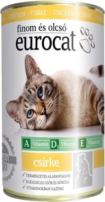 

Консервированный корм для кошек Eurocat с курицей 415 г
