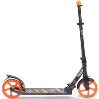 Двухколесный подростковый самокат Oxelo Mid 7 с подножкой (синий/оранжевый)