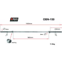 Гриф для штанги Alpin OBN-150