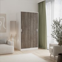 Шкаф-купе Кортекс-мебель Лагуна ШК01-00 (белый/орех элия)