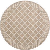 Ковер для жилой комнаты LAXMI Comfort 847 круг (1.6x1.6, Beige/Beige)