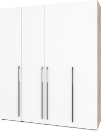 Шкаф распашной Modern Стоун С41 (серый дуб/белый)