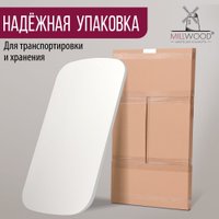 Столешница Millwood Закругленная 140x80x3.6 (белый)