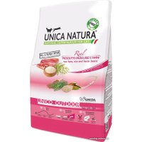 Сухой корм для кошек Unica Natura Unico Outdoor с ветчиной, рисом и бобами 1.5 кг